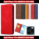 Magnetic Book Cover Case for iPhone 11 Pro A2215 Card Wallet Leather Slim Fit Look